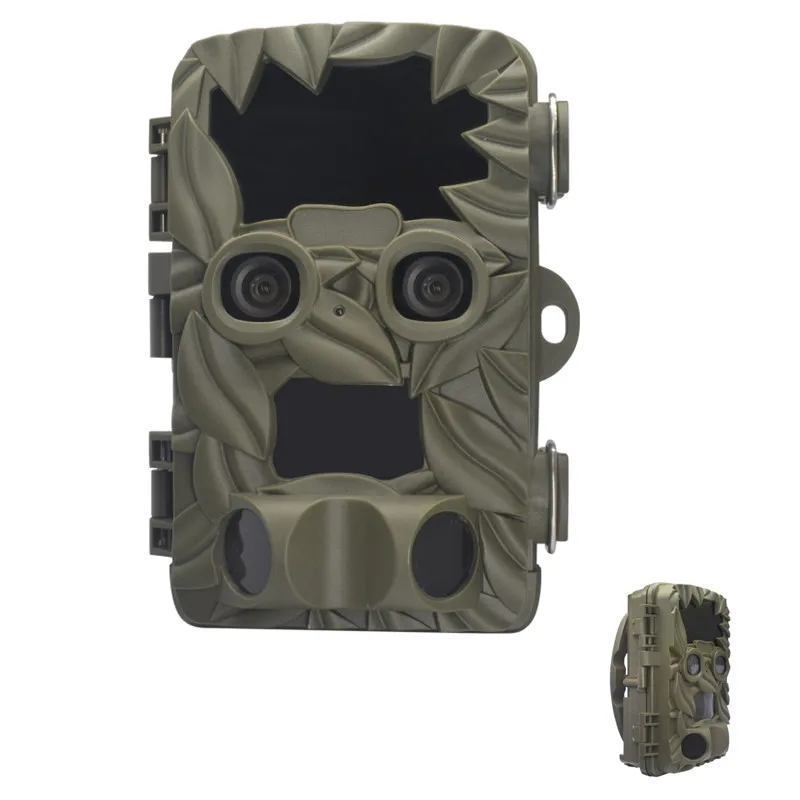 H8201 Dual camera 20MP 4K video wild angle outdoor hunting camera night vision digital hunting NIR motion sensor hunting camera