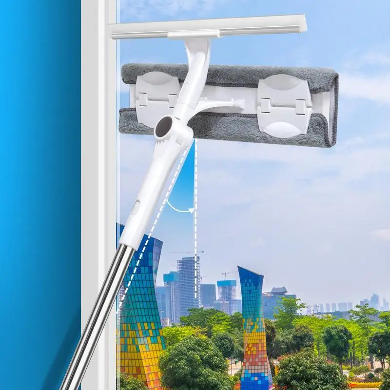 Многофункциональная портативная длинная телескопическая щетка для мытья окон и дверей дома кухни уборка углов цена FOB