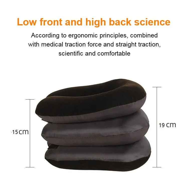 Soft U Shape Cervical Spine Brace Neck Shoulder Pain Relax Massager Inflatable Traction Massage Adjustable Neck Stretcher Pillow