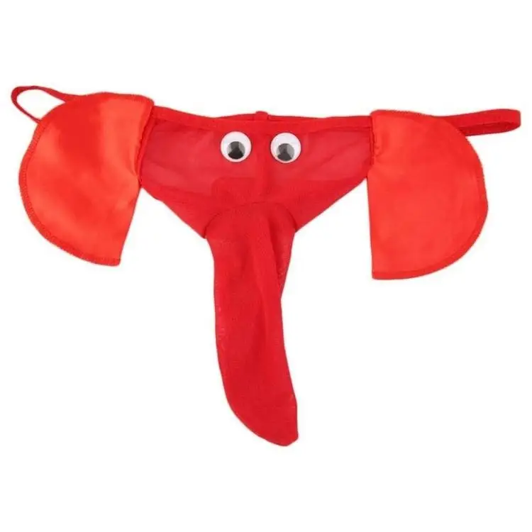 Breathable Mid Waist U Convex Capsule Sexy Elephant Nose Panties Sissy Mens Underwear String Men Underwear Thong Sexy g string