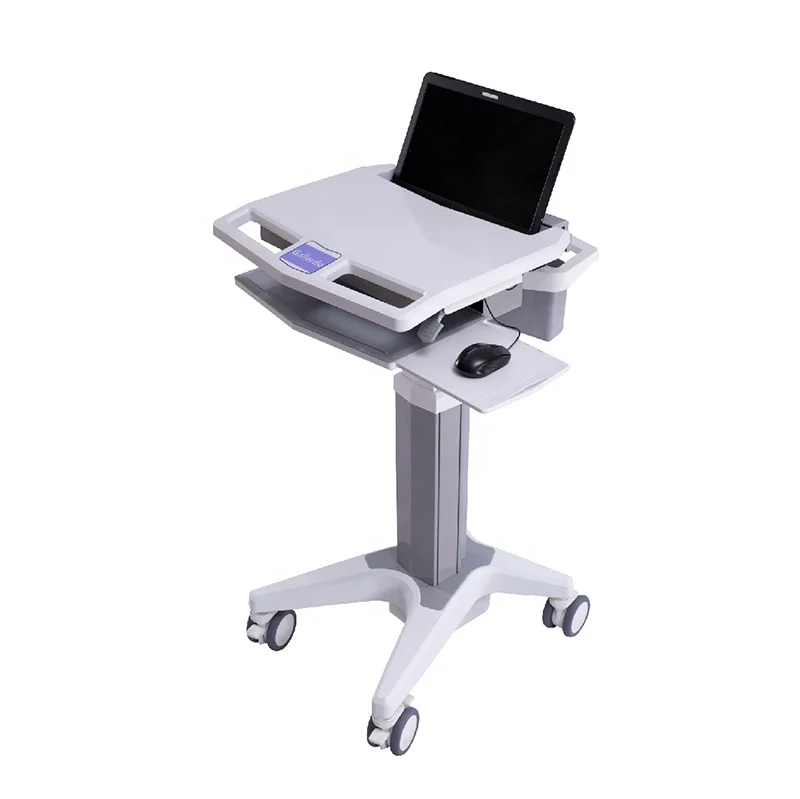 
Лидер продаж, Простая Регулируемая по высоте мобильная медицинская тележка для ноутбука для стоматологической клиники, больничная тележка  (60549600148)
