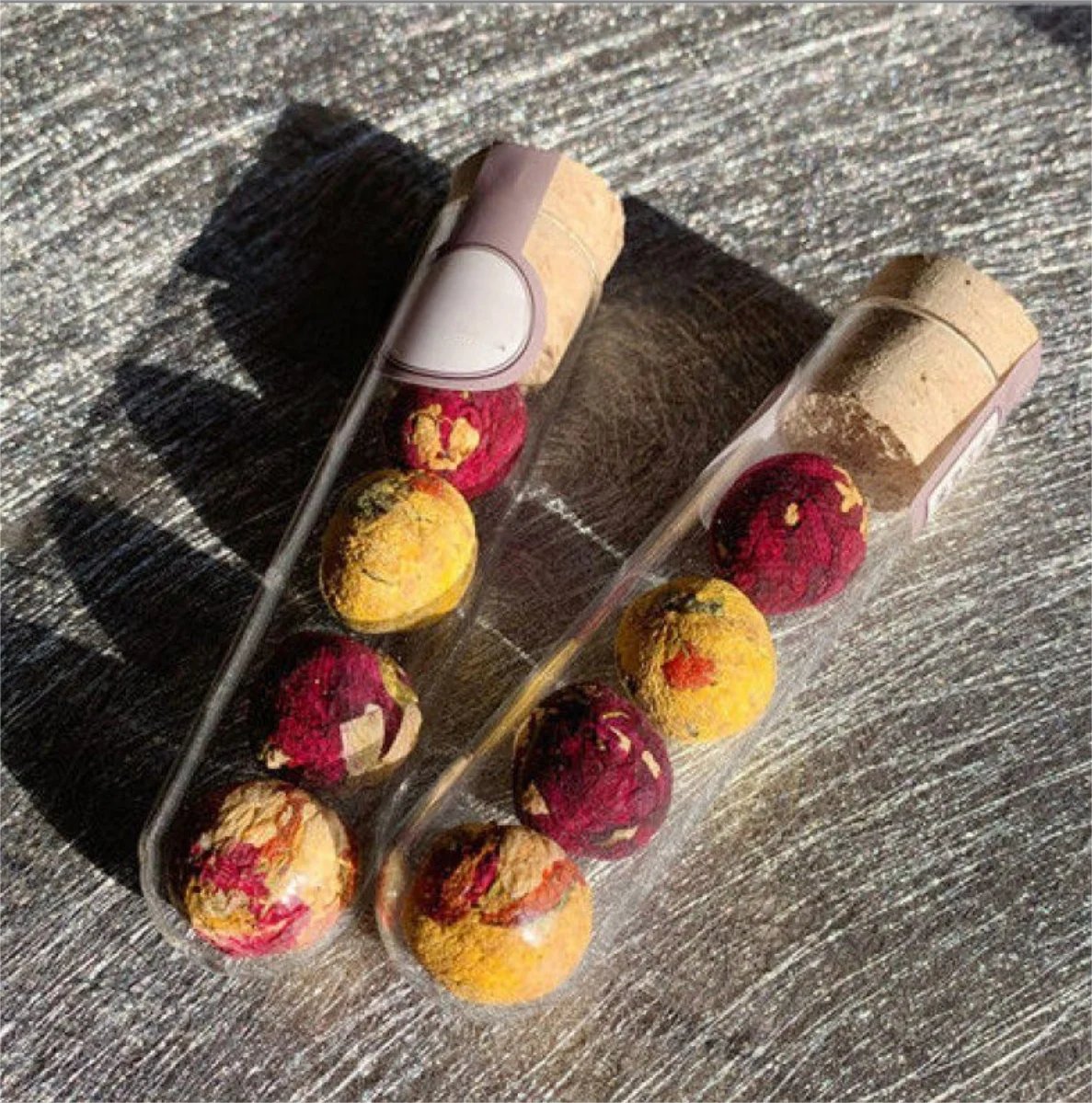 5g Flower Organic Blooming 4 PCs/Tube Flowering Tea Balls Jasmine Lily Chrysanthemum Handmade Custom Logo For Holistic Wellness