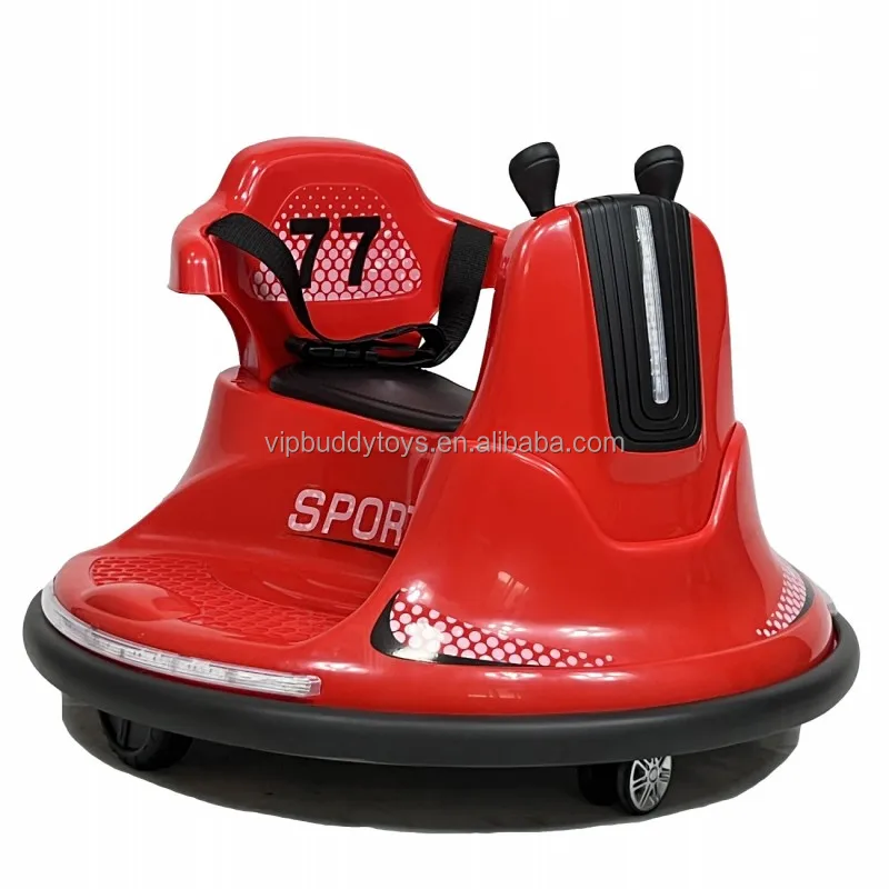 VIP BUDDY 360 Free Rotation Remote Control 6V/12V Kids Toy Vehicle Electric Ride on Bumper Car for Kids with Embracing Backrest