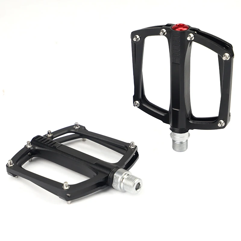 ZUKKA Alloy CNC Pedal Black Mountain Bike Pedal With 9/16' Cr-Mo Axle And 3 Bearing For MTB
