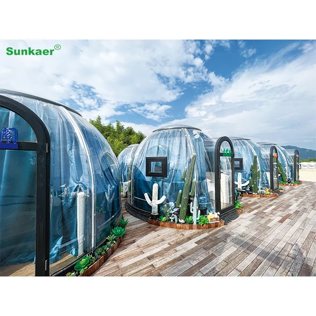 High Quality Outdoor Pc Polycarbonate Star Room Igloo Glamping Geodesic Houses Dome Tent Hotel Room From China
