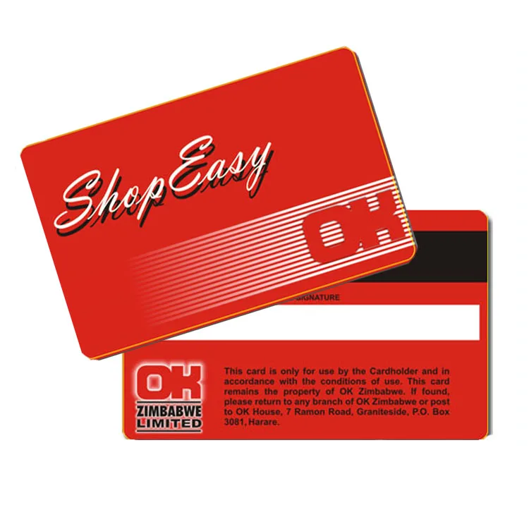 CT-027 Custom Full Color CR80 30mil Plastic PVC Signature Card Signature Member Card