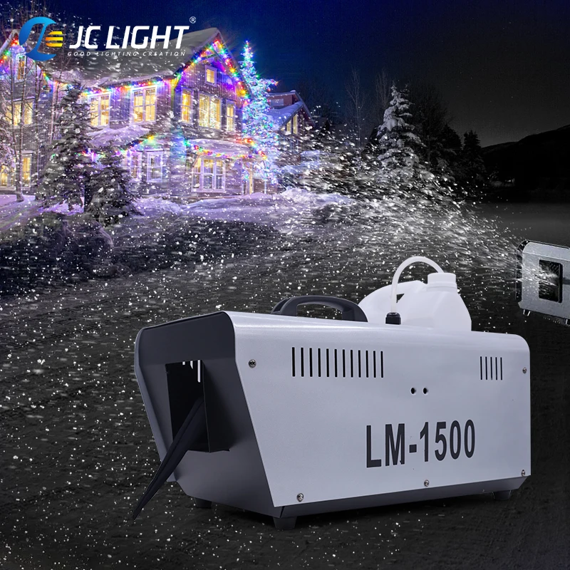 Outdoor 1500W Artificial Snow Making Machine Party Stage Effect Equipment Outdoor Snow Machine For Stage Wedding