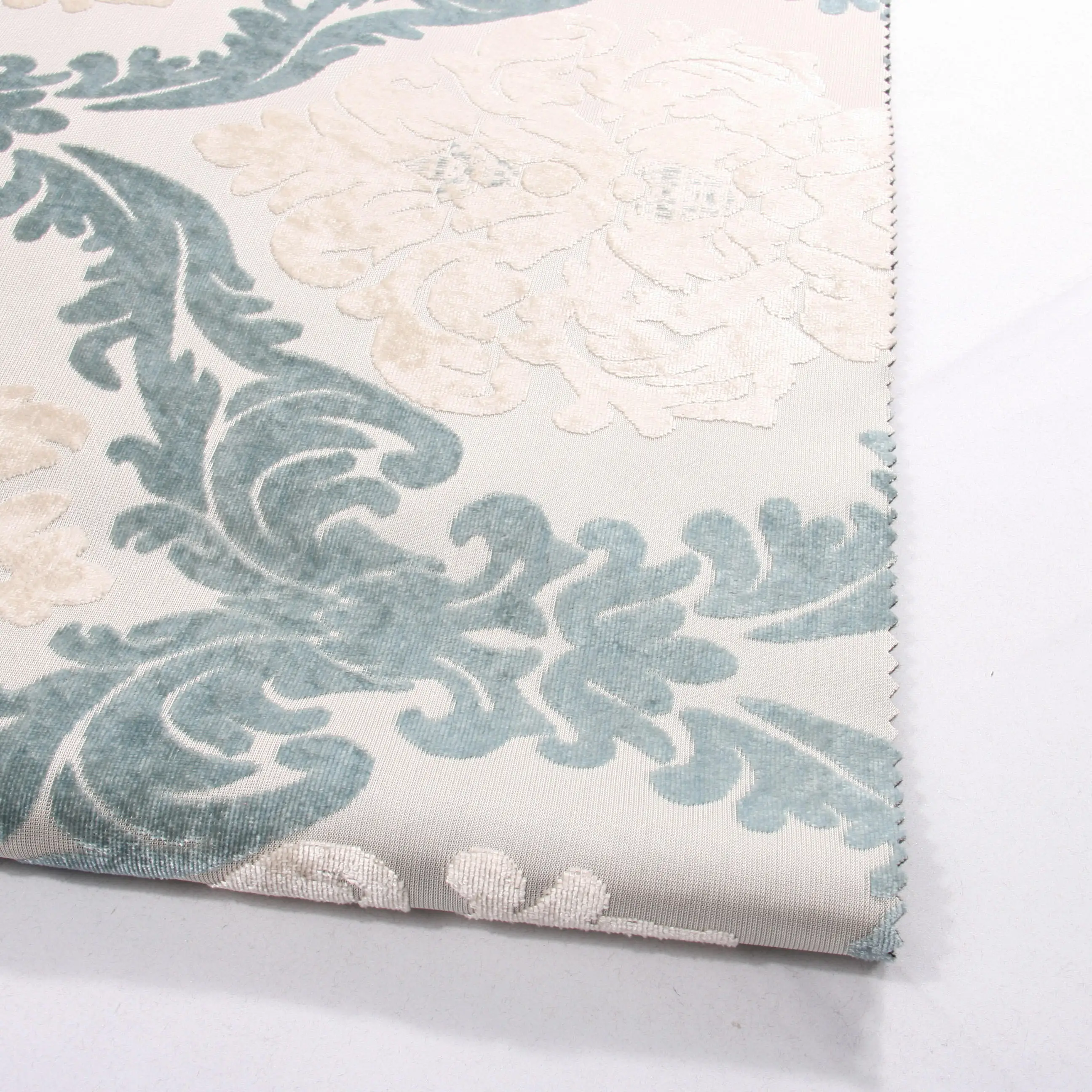 Korean 100% polyester jacquard velvet fabric for home textile upholstery fabric