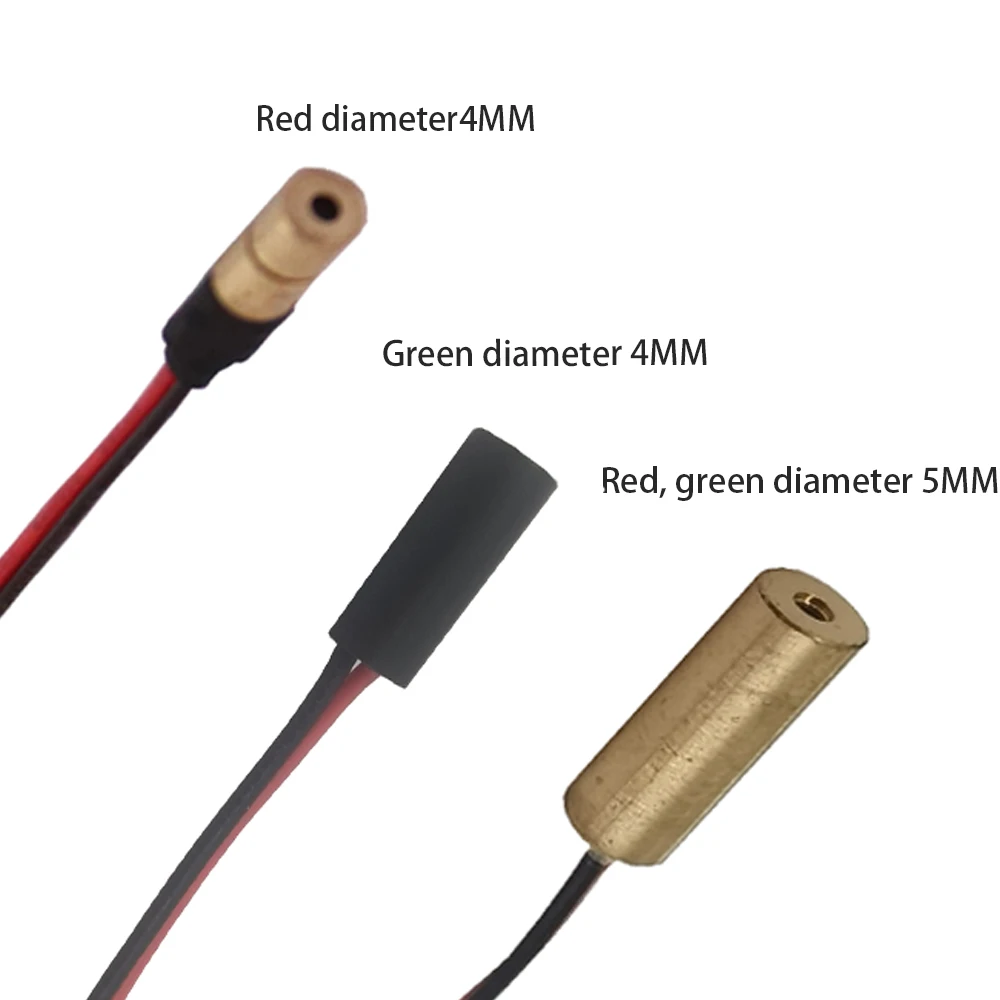 new design High End Mini laser sensor Diameter 4.5mm Mini size green 520nm  10mw Small spot laser equipment partsGreen dot laser