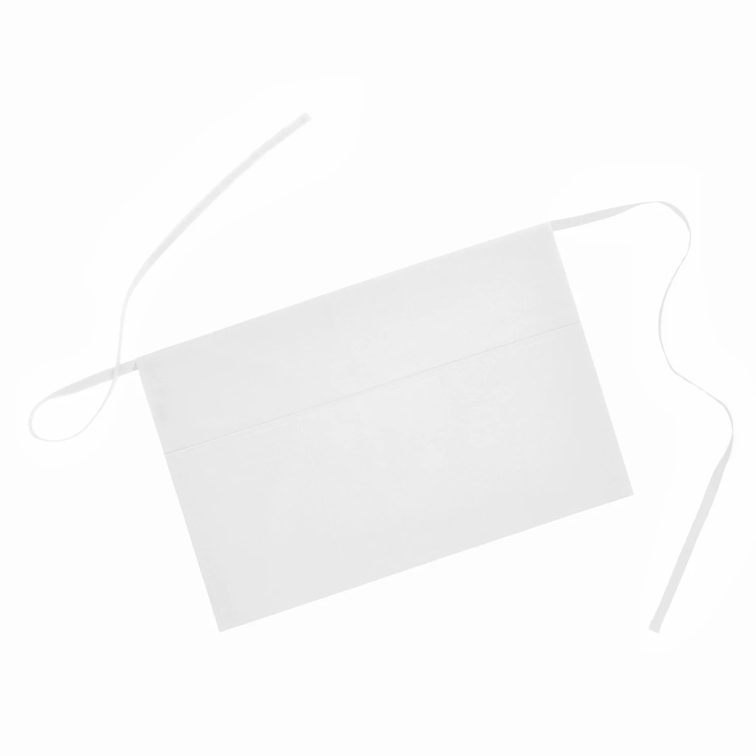 Hot Selling Ready Stock Men Women White Waist Aprons with Pockets