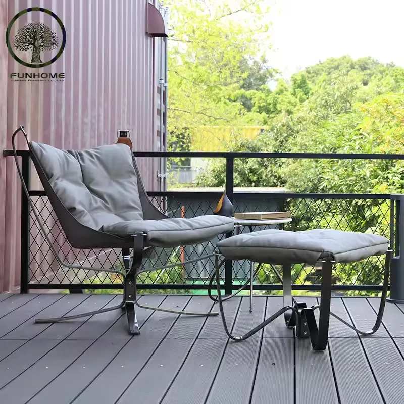 Modern Ergonomic Design Guangdong Living Room Chairs Portable Reclining Relax Chair With Ottoman Occasional Lounge Chair