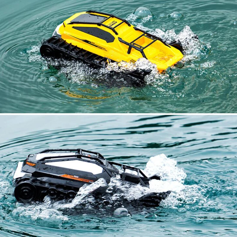 Amphibious RC Truck 2.4G Off road Waterproof Large Remote Control Car for Boys, All Terrain RC Car kids toys