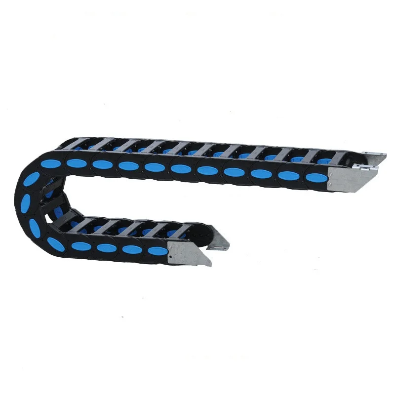 Weight bearing plastic nylon cable tray  flexible drag chain cable carrier for CNC machine