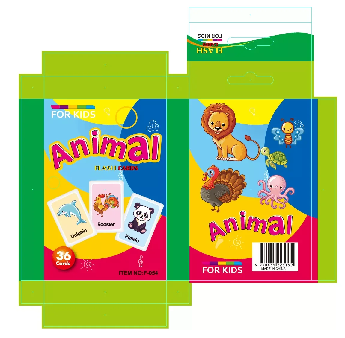 Ring Custom Printed Educational Alphabet ABC Sight Words Learning Kids Flash Cards Playing Cards Printing