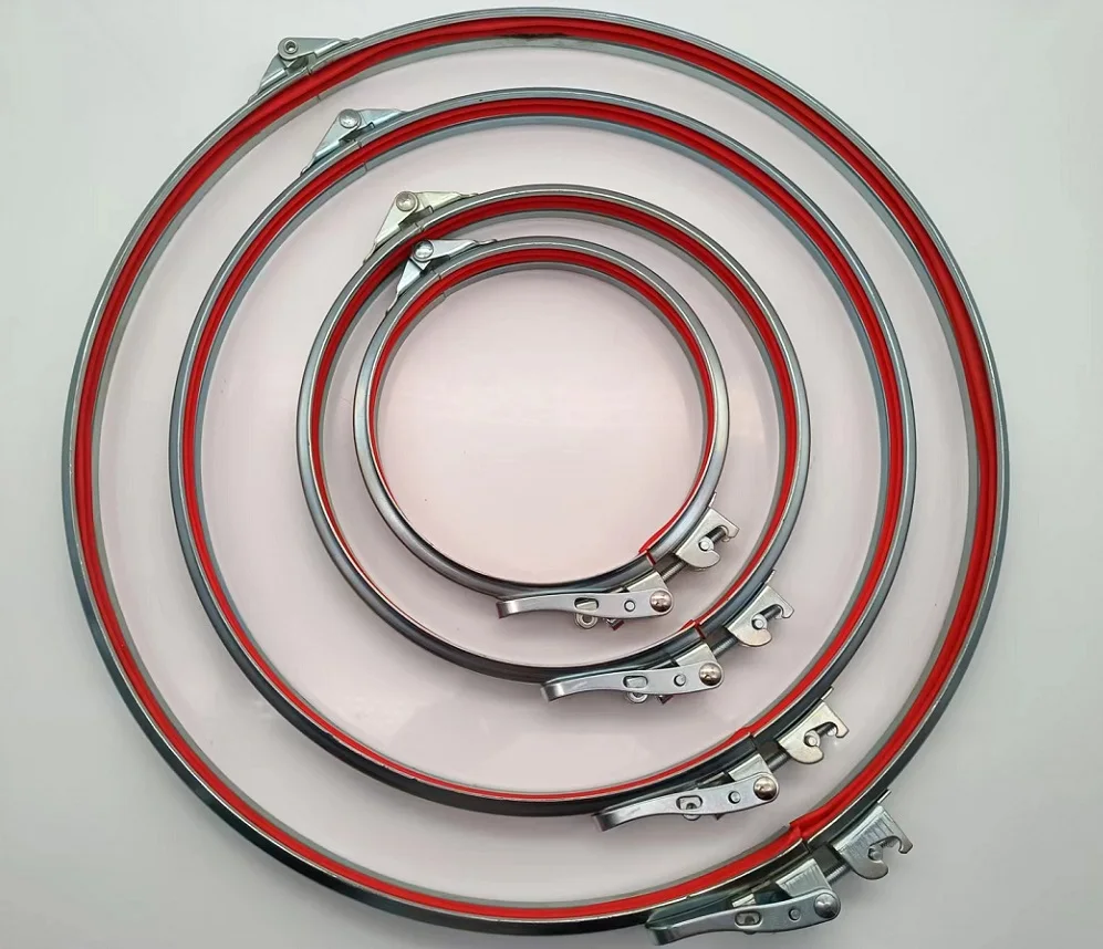 Quick release adjust ducting clamp QF ducting clamp with handle seal ducting clamp