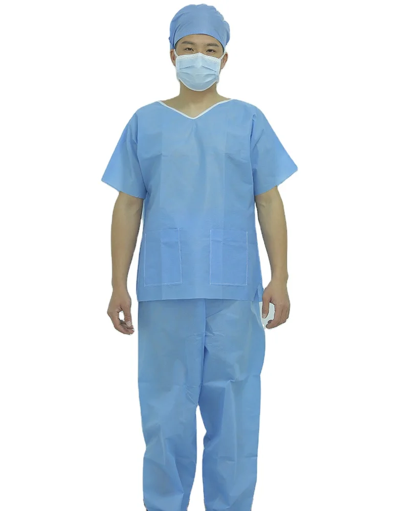 Medical Disposable Scrubs Surgical Gown Clinic Hospital Uniform Scrubs Suits