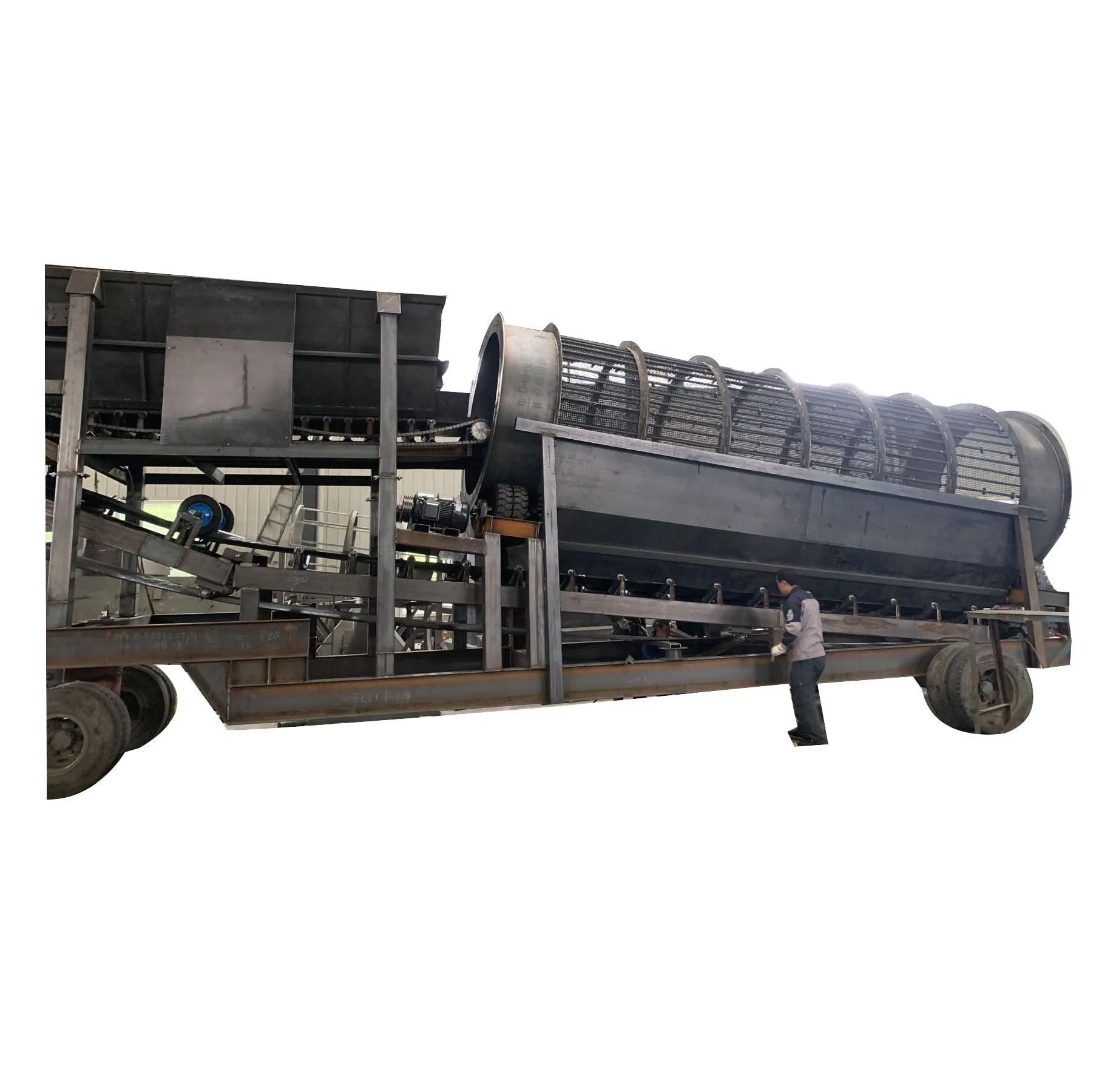 China High Quality Drum Screen Low-maintenance Mining Machine Sand Field Gold Mine Use Pebble Screening