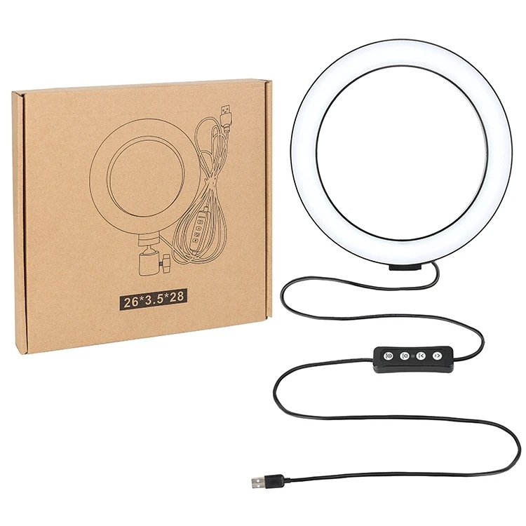 10 Inch  26 cm Make Up Photography LED Ring Light With  Remote Tipod