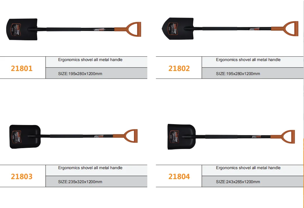 21801 Ergonomics shovel all metal handle