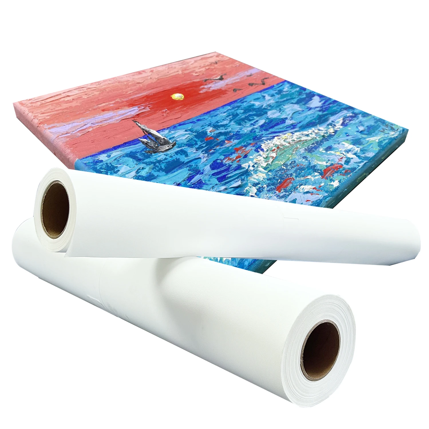 COLORFAN Waterproof Matte Eco Solvent Polyester Cotton Canvas Roll