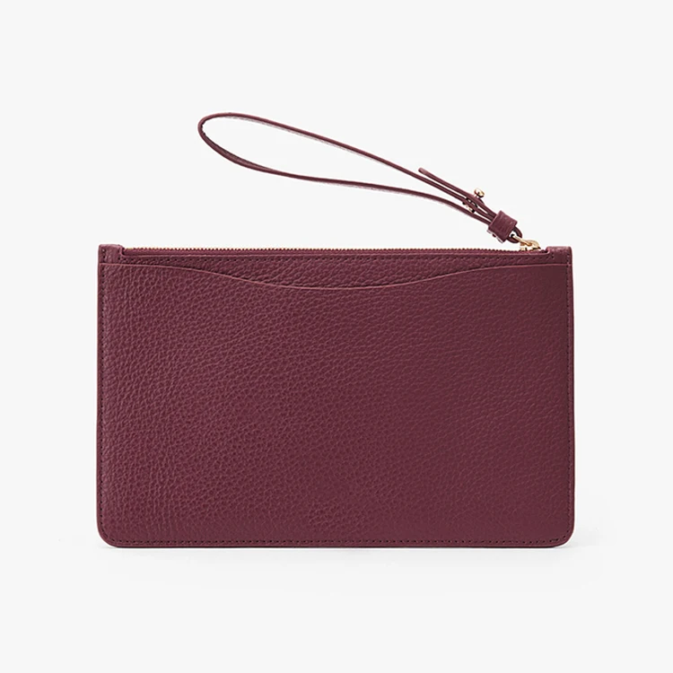 2022 handmade designer clutch purse custom pu leather wristlet ladies clutch bags for women