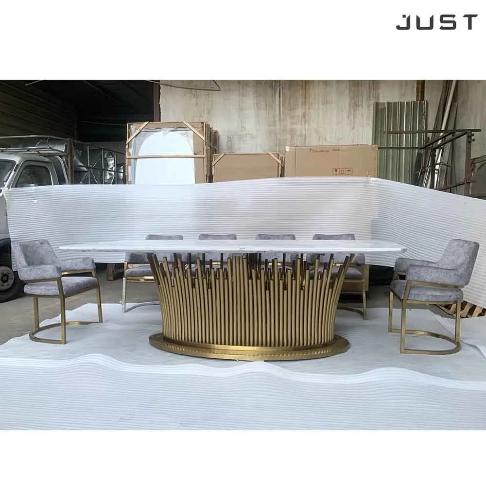 AN09    10  seater luxury  dining  room sets 8 chairs table furniture