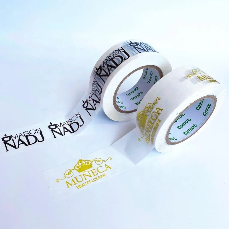 Custom printed packing tape clear plastic wrap tapes with company logo shipping tape (1600211028677)