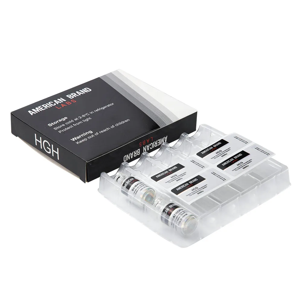 Injectable Steroide 10IU Blister Tray and Vials Package Box Set