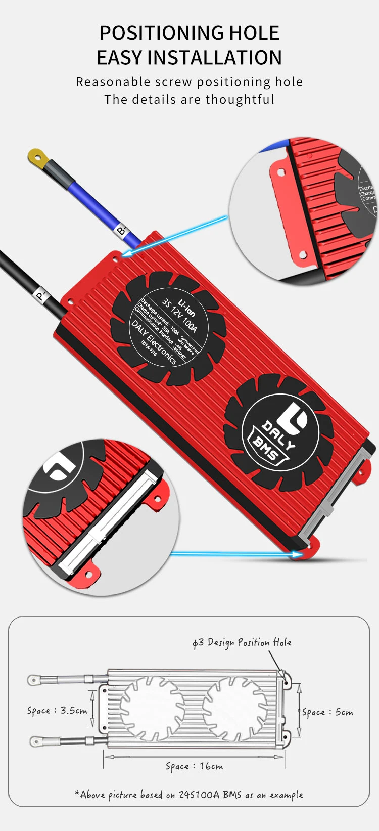 Daly OEM ODM 20S BMS 72V 150A High Current Li-ion For 3.7V 20 Cells BMS System Board  Lithium ion Battery Pack