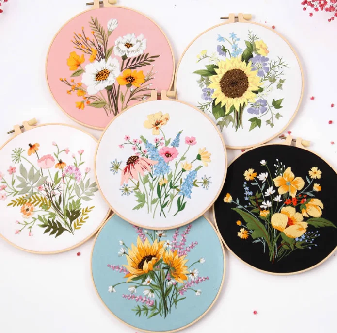 Diy hand punch needle tools for beginners sets embroidery kit