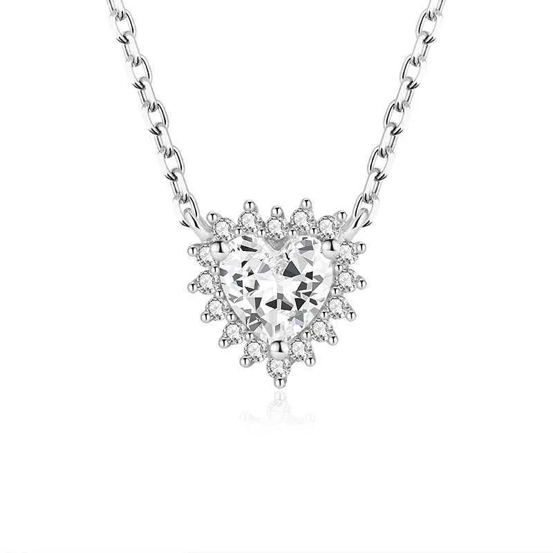 Minimalist egg shape stone Pendant 925 Sterling Silver Necklaces For Women Jewelry