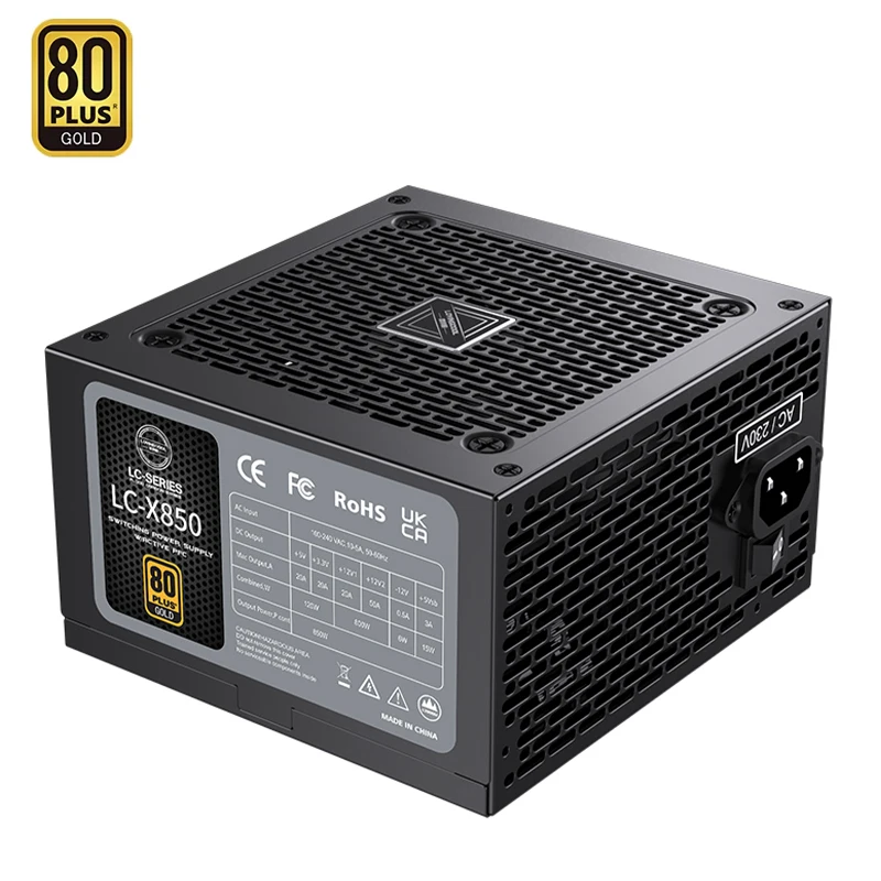 LOVINGCOOL Заводская оптовая продажа на заказ Высокая мощность стабильный компьютерный ПК блок питания ATX PSU 80 плюс Золотая Сертификация процессора GPU Power