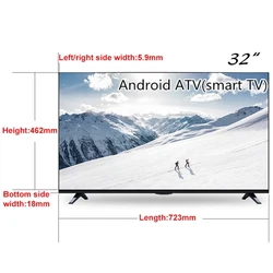 Factory Smart Hotel Frameless Android Telivisor Lcd TV 32 Inch