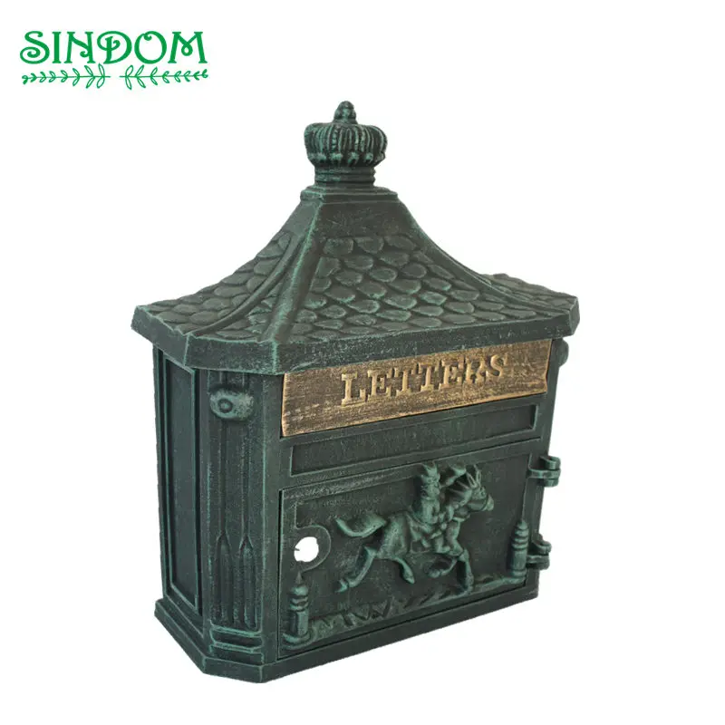 Royal European design aluminum lockable wall mount letter mailbox for outdoor