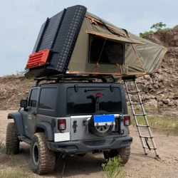 Hardshell Roof Top Tent Vehicle Side Awning Car Trailer Roof Top Tent Outdoors Overland Best Aluminum Canvas Modern One Bedroom