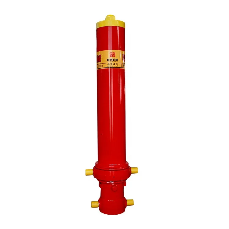 Lifting and telescopic hydraulic cylinder for unloading
