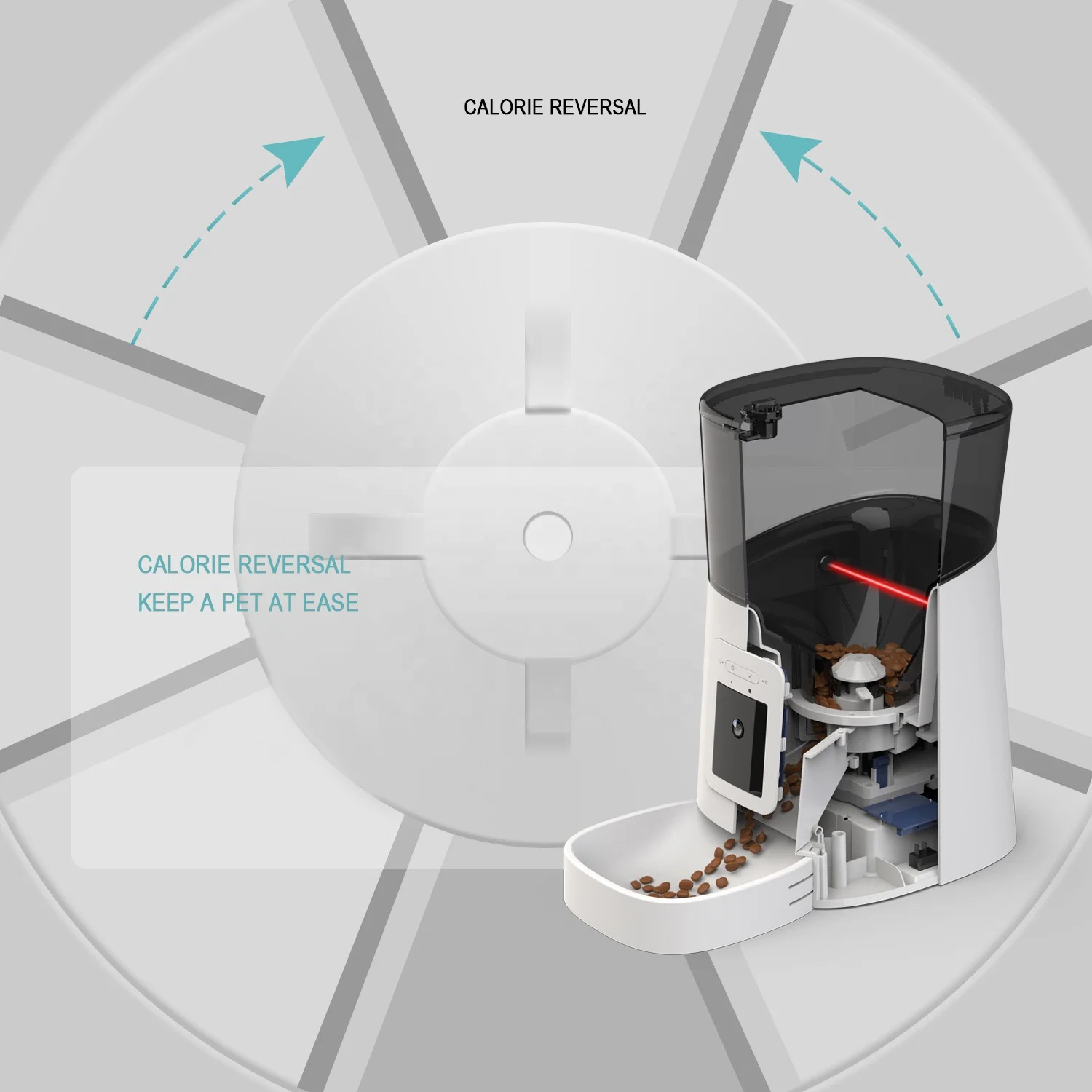 Best selling wholesale cats food feeder dog smart automatic pet feeder