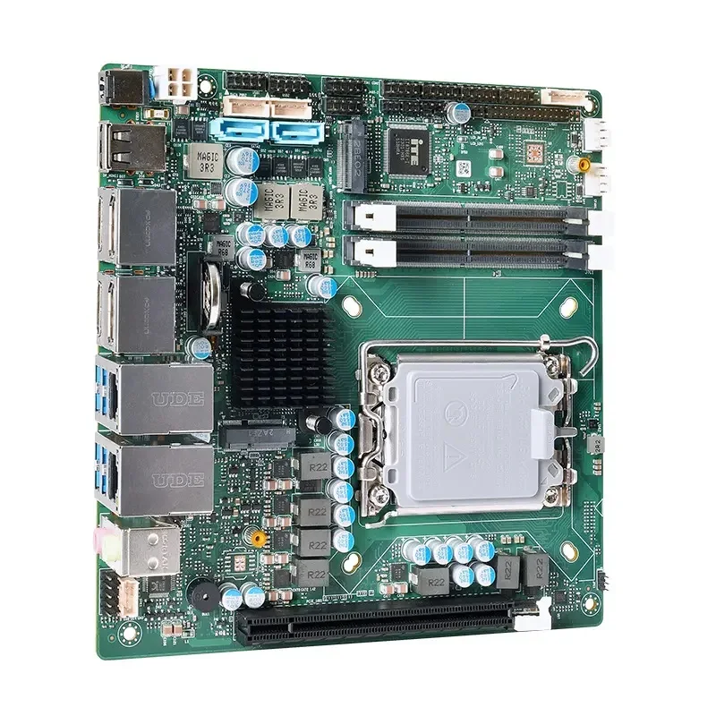 Latest Intel 12th Gen Alder Lake Q670 H610 Mini Itx Motherboard 2*HD-MI/2*DP/eDP/LVDS 2*DDR5 64GB LGA1700 Motherboard