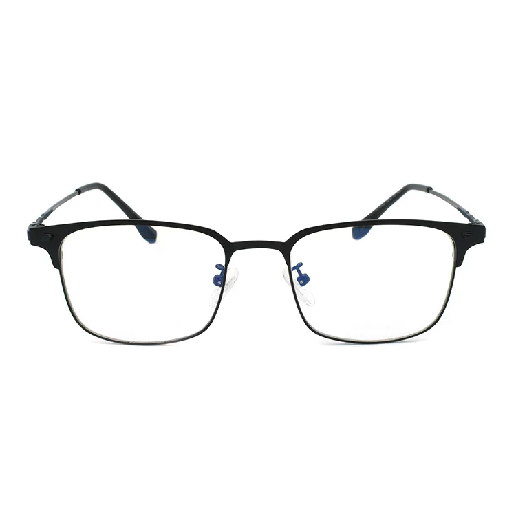 Pilot optics Hot Selling Promotional Cheap Metal Square vintage blocking computer anti blue light glasses
