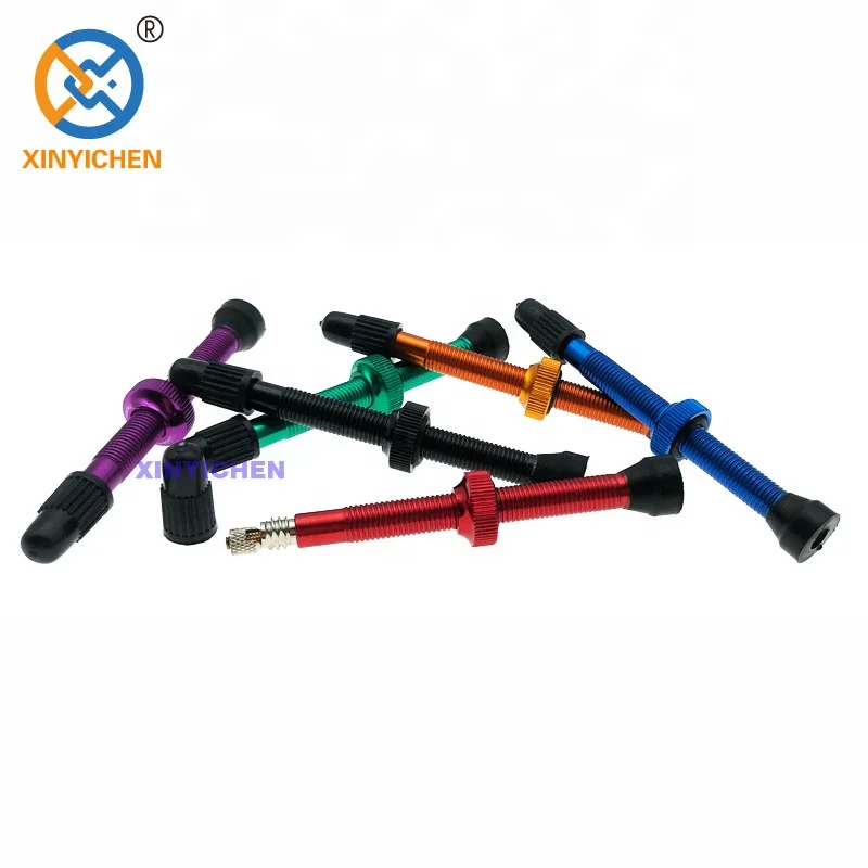 60mm Bicycle Tire Accessories Aluminum French Bike Air Valve Tubeless Wheel Valve