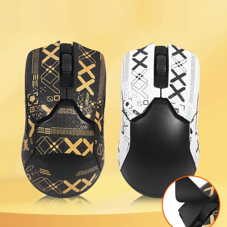 Durable Mice Sticker Anti-Slip Mouse sticker For Viper 8KHz Ultralight Ambidextrous Gaming Mouse Suede Full / Half cover