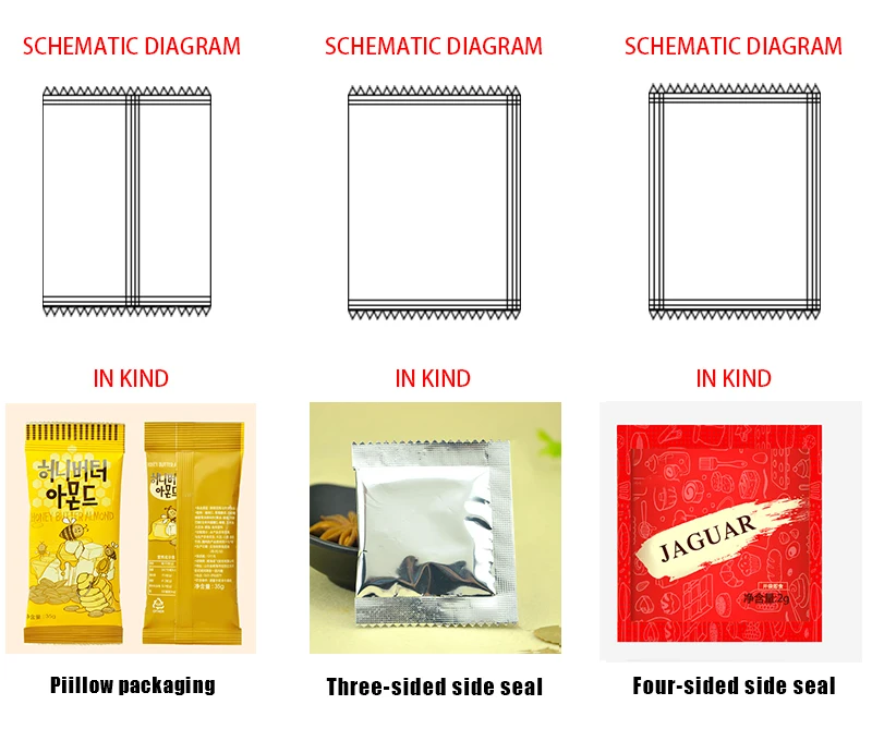 Automatic snack popcorn cashew nuts seeds beans peanut small grain packing machine