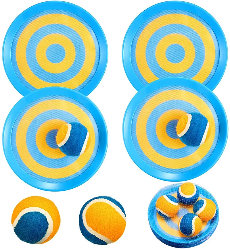 Wholesale Outdoor Sports Beach Ball Catching Games Toy Paddle Sticky Catch Ball and Toss Game Set