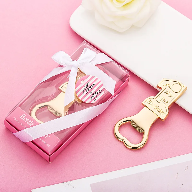 Birthday Party Wedding Anniversaries Souvenirs Favors 20th 50th 60th 70th Numbers Bottle Opener Birthday Wine Opener For Sale