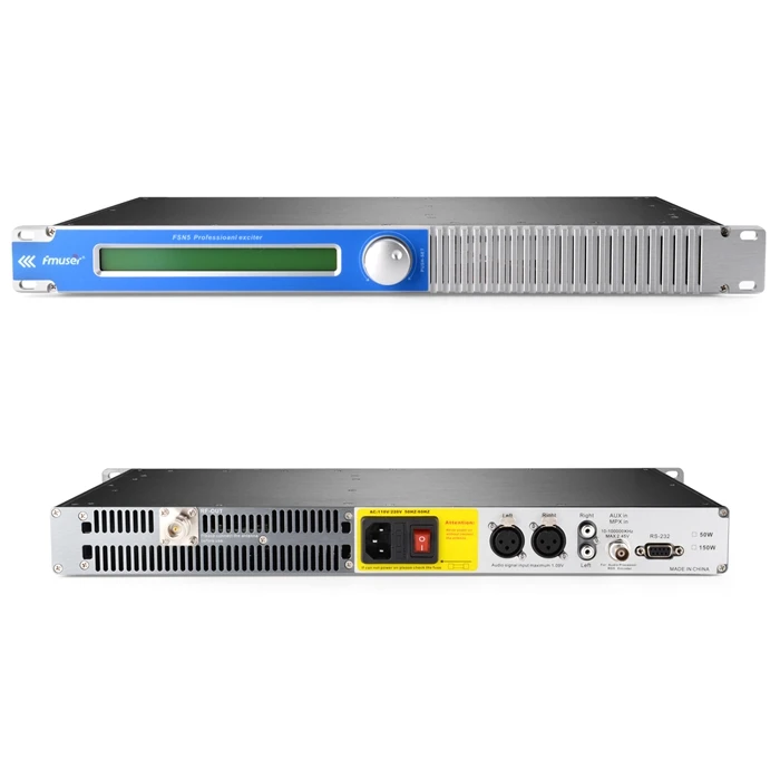 FMUSER FMT5.0-50H 50W FM Transmitter FM Broadcast Radio Transmitter Exciter For Radio Station