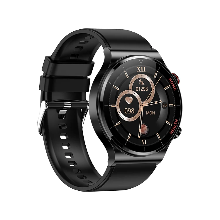 2022 New E300 Double Probe Laser Health Physiotherapy ECG AI medical Smartwatch IP68 Waterproof Smart Watch