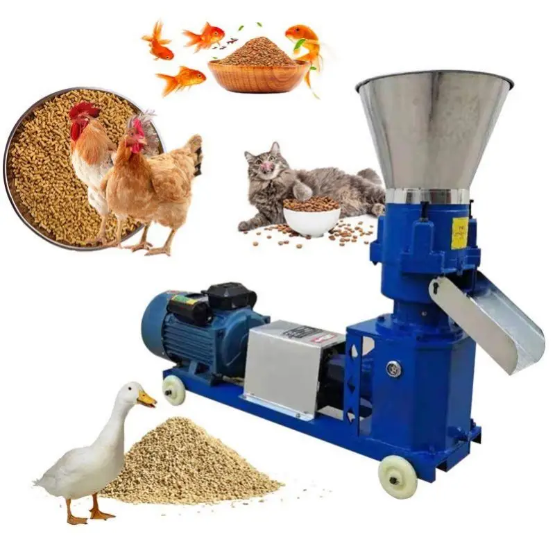 Horse Multifonction Animal Process Poultry Extruder Fish Feed Granulator Trade 3 In 1 Pelletizing Machine