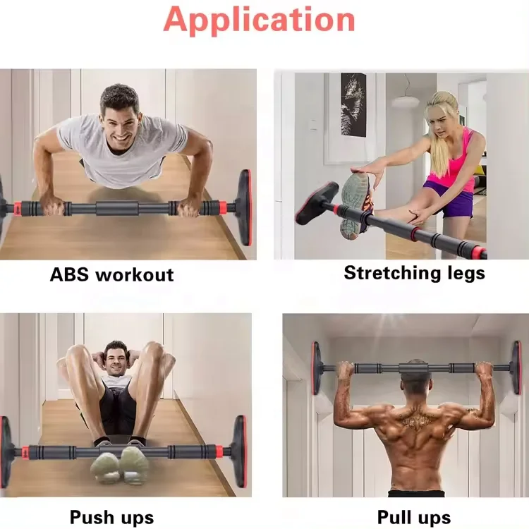 Wall Mounted Pull-Up Chin-Up Bar, Heavy Duty 400 lb Capacity Multifunctional Upper Body Abs Strength Workout At Home