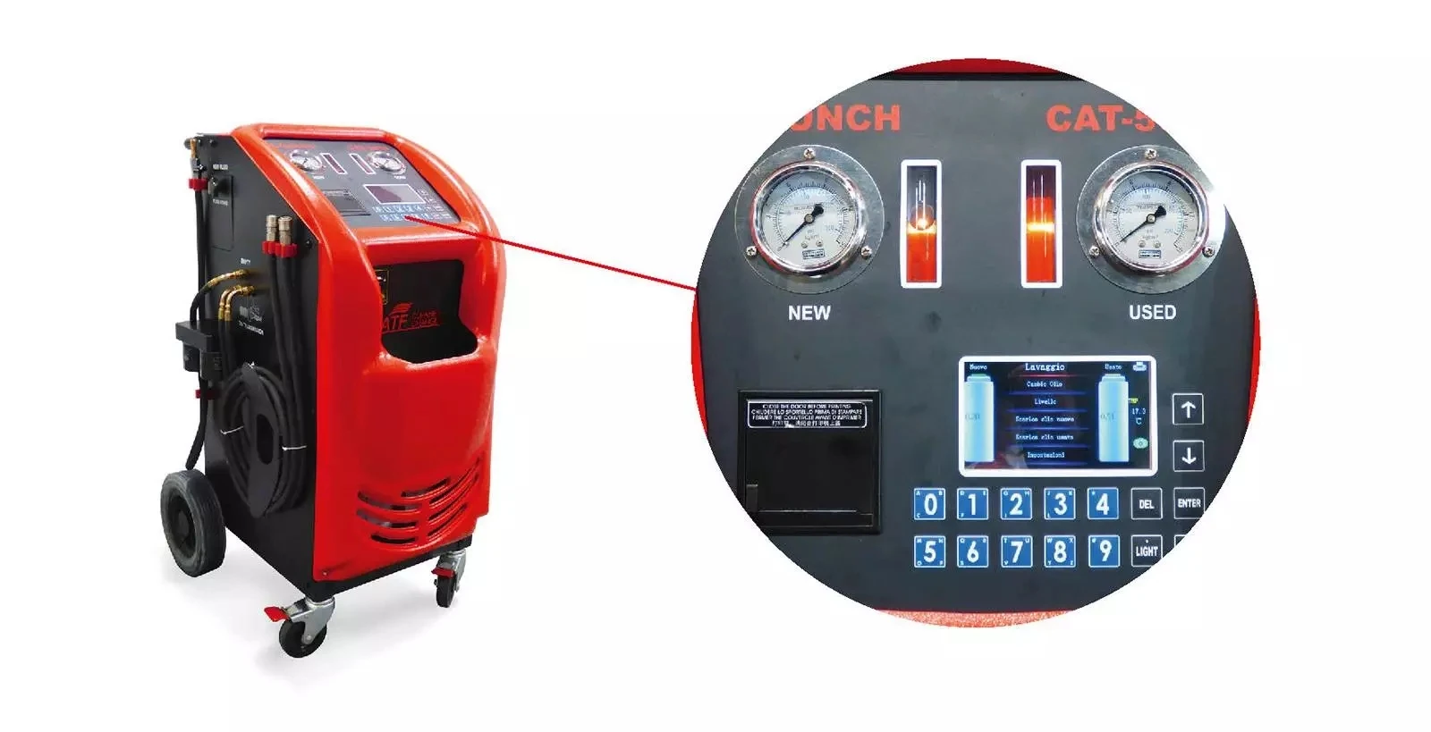 LAUNCH ATF CAT-501S + 86PC ADAPTER  Auto Transmission Fluid Changer machine Direct sale Price oil Changer Oil Exchange Machine