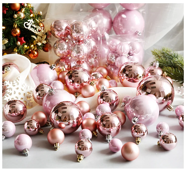 Custom Shatterproof Plastic Tree Ornaments Baubles Christmas Balls For DIY Ball Wreath Garland Conetree Hanging Xmas Decoration